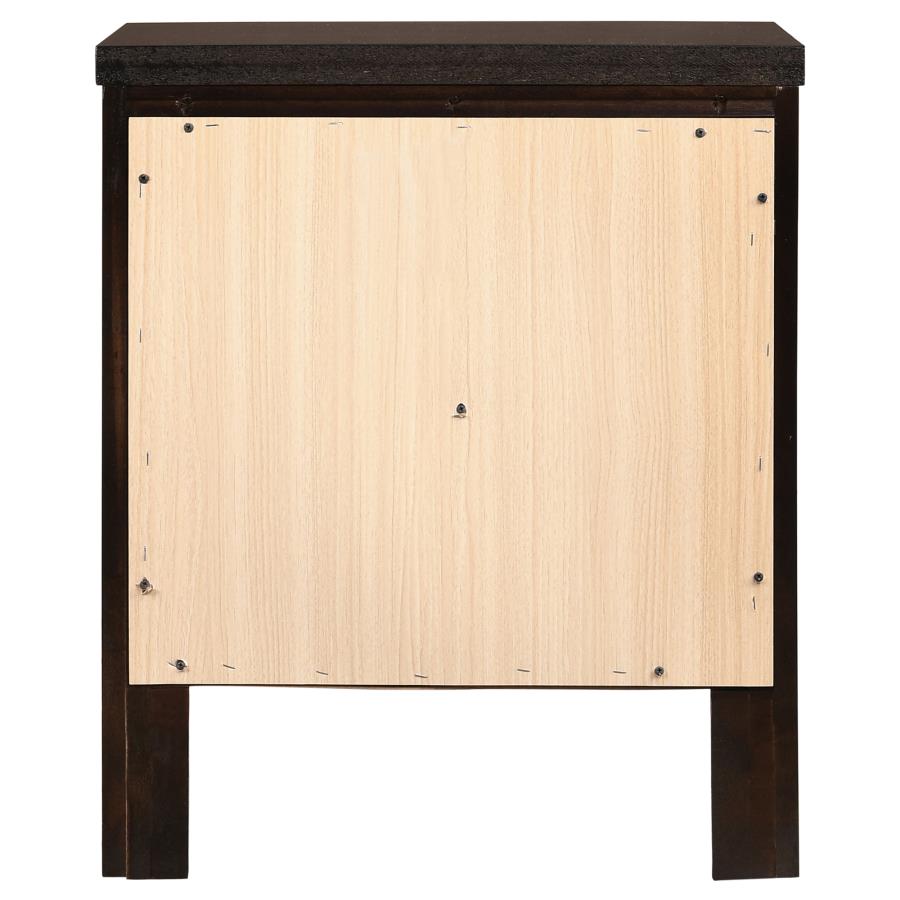 Carlton 2-drawer Nightstand Cappuccino view 7
