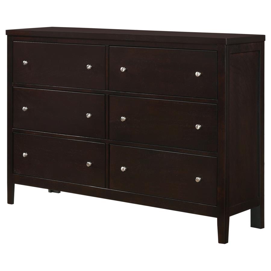 Carlton 6-drawer Dresser Cappuccino view 4