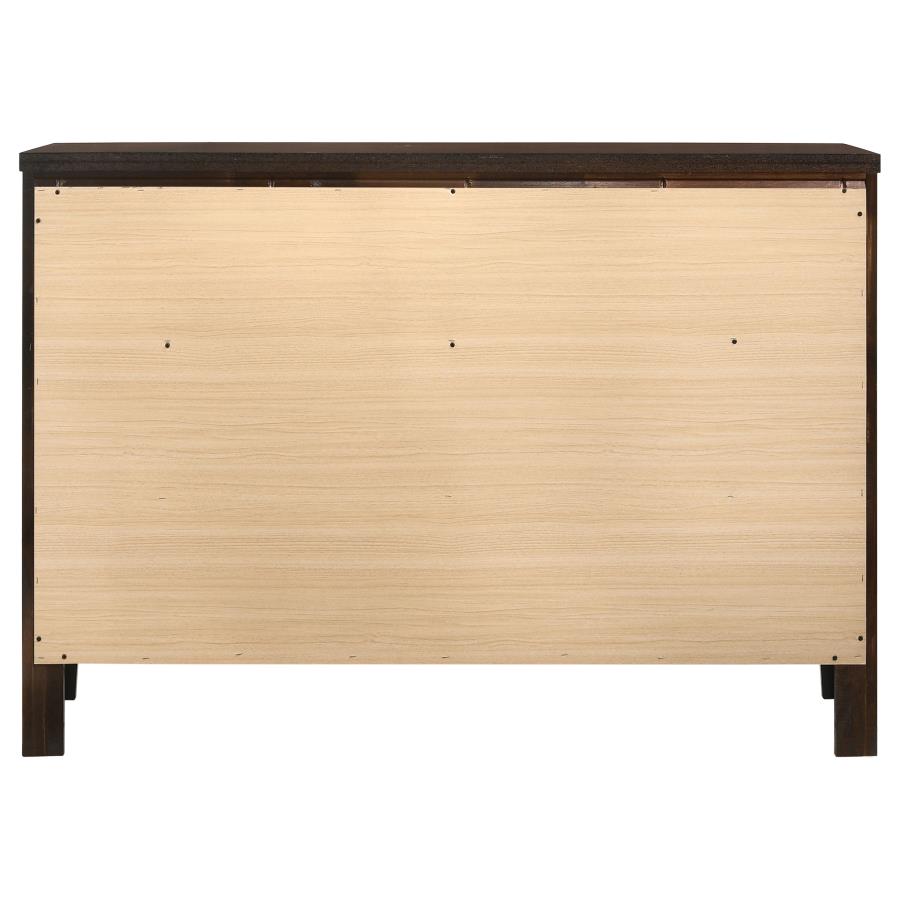 Carlton 6-drawer Dresser Cappuccino view 7