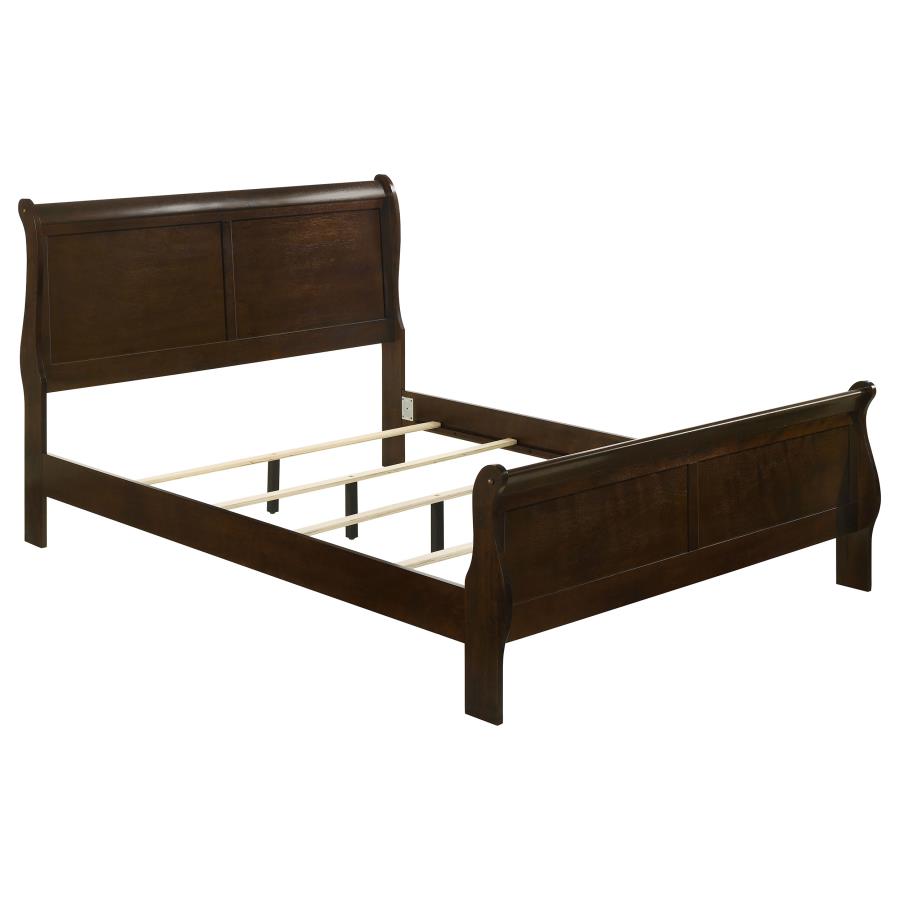 Louis Philippe 4-piece Full Bedroom Set Cappuccino view 3