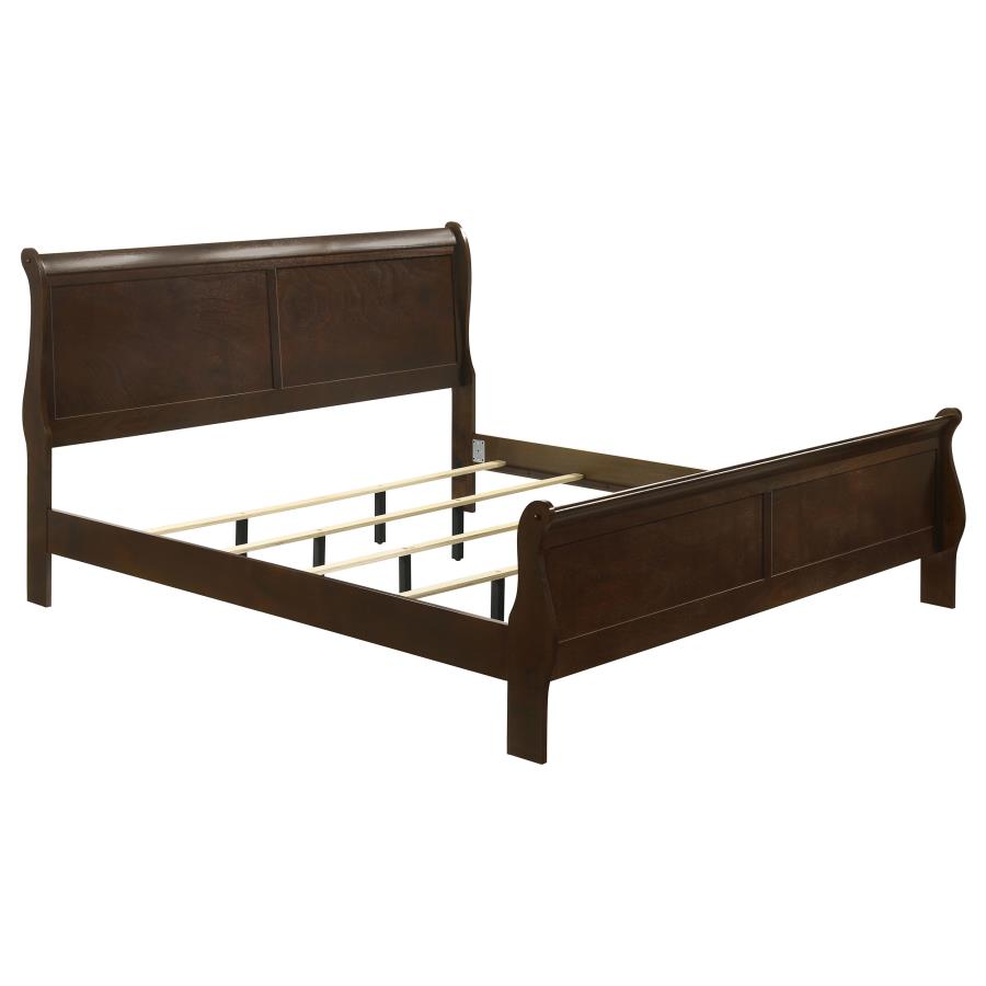 Louis Philippe 4-piece Eastern King Bedroom Set Cappuccino view 3