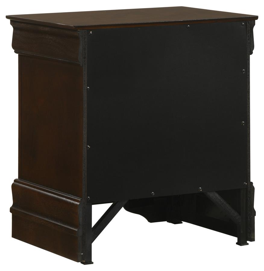 Louis Philippe 4-piece Eastern King Bedroom Set Cappuccino view 7