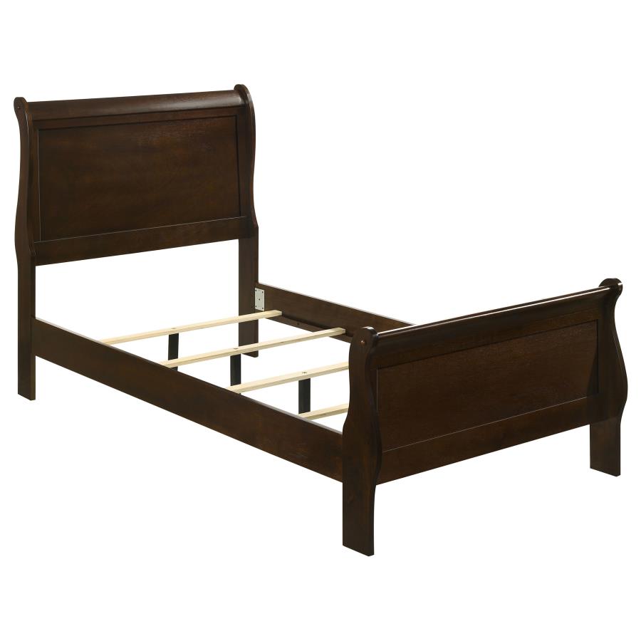 Louis Philippe 4-piece Twin Bedroom Set Cappuccino view 3