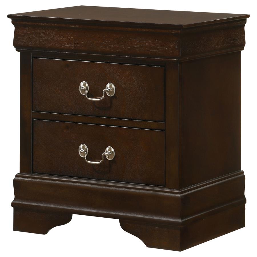 Louis Philippe 2-drawer Nightstand Cappuccino view 4