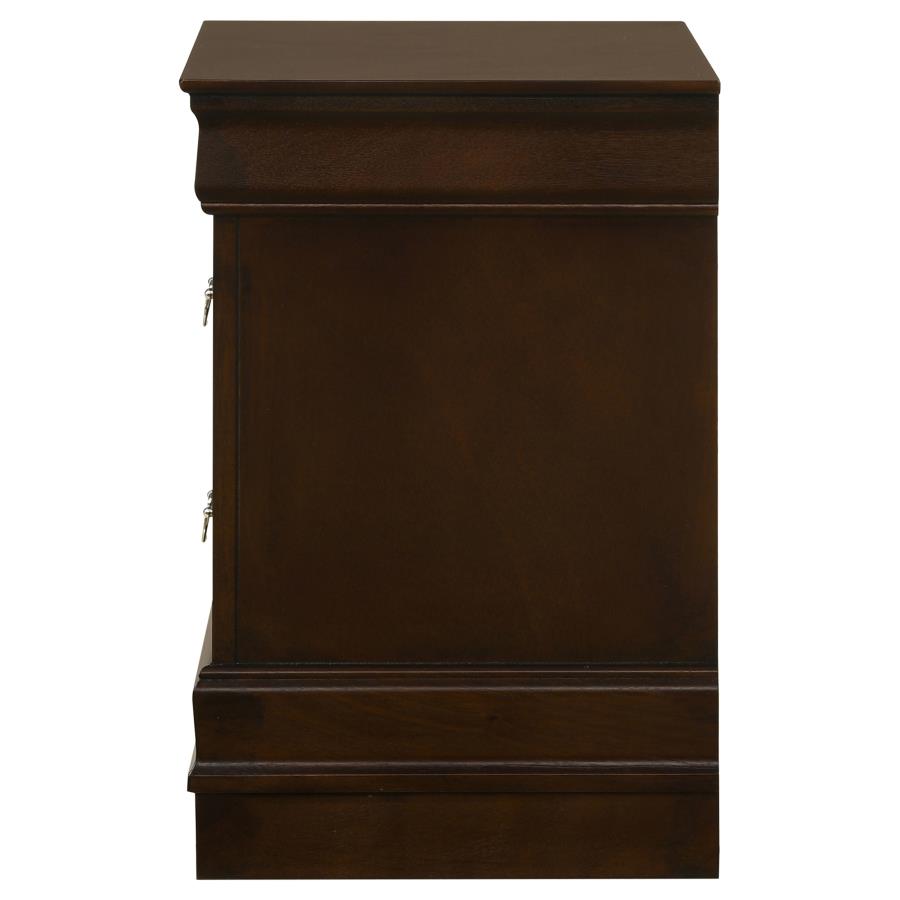 Louis Philippe 2-drawer Nightstand Cappuccino view 5