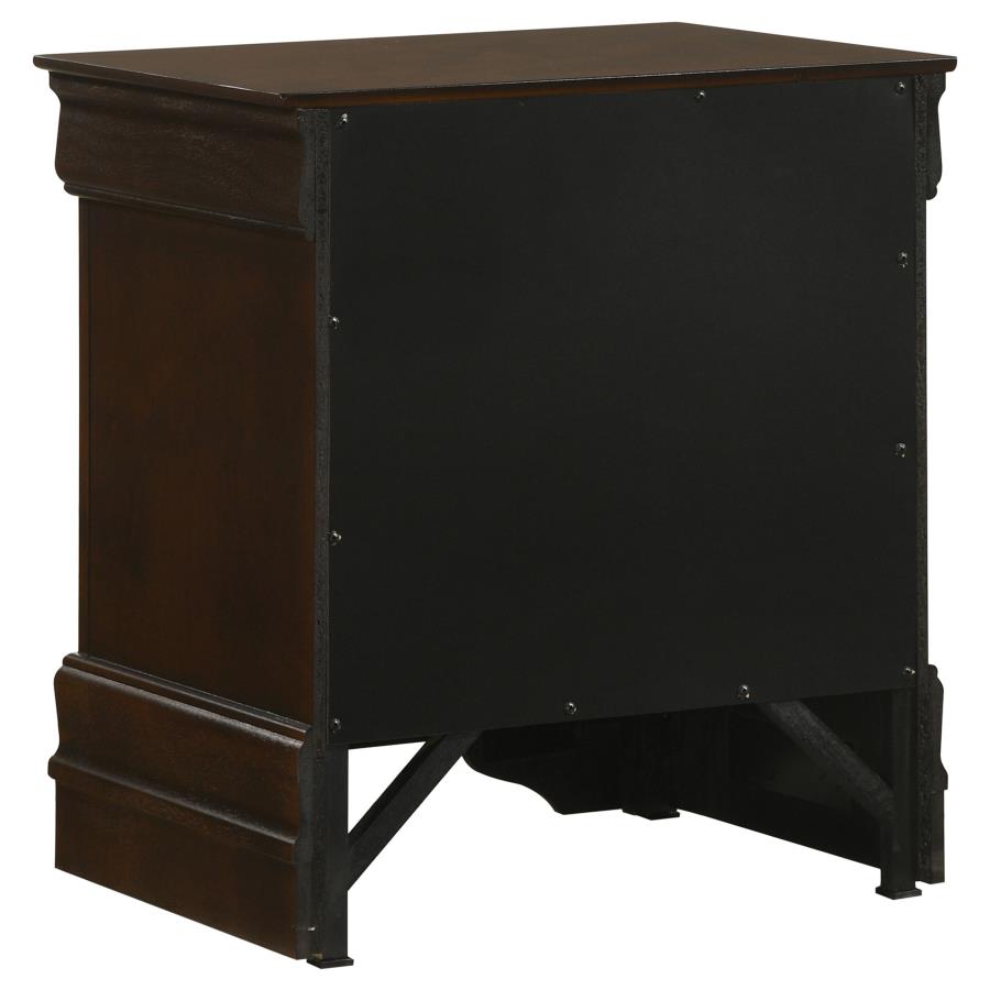Louis Philippe 2-drawer Nightstand Cappuccino view 6