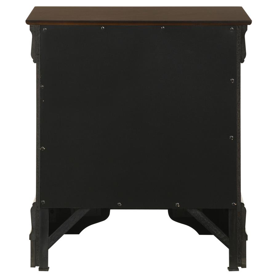 Louis Philippe 2-drawer Nightstand Cappuccino view 7