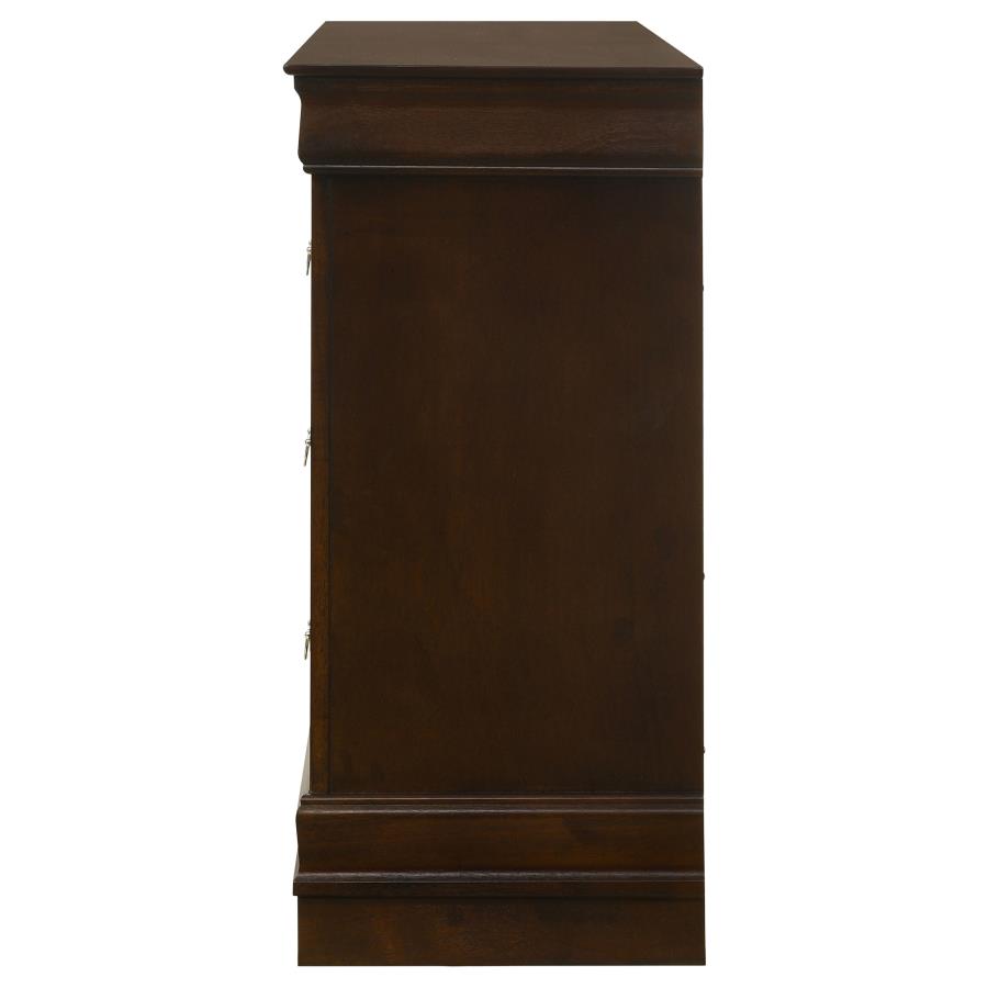 Louis Philippe 6-drawer Dresser Cappuccino view 5