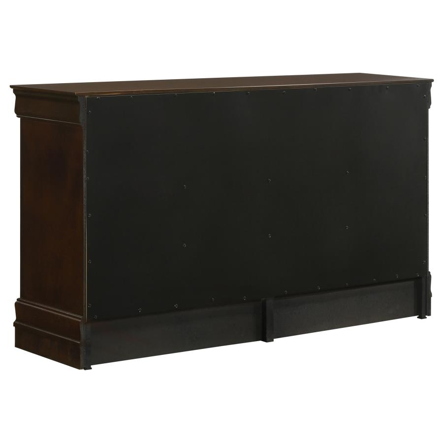 Louis Philippe 6-drawer Dresser Cappuccino view 6
