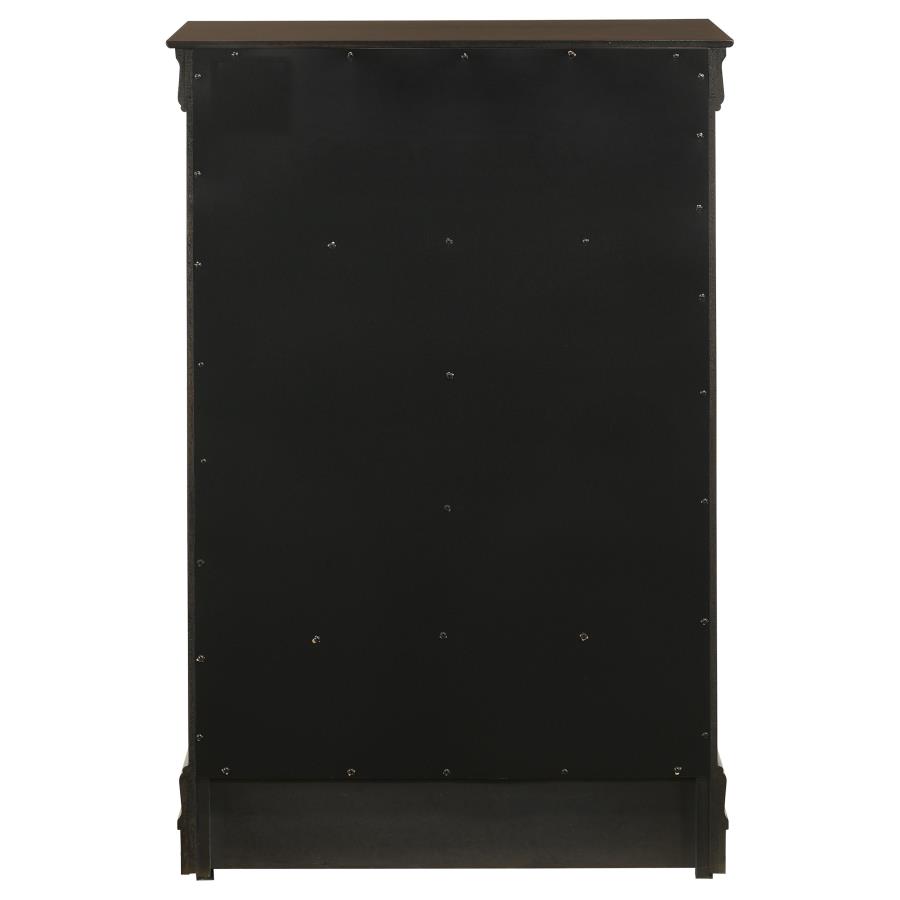 Louis Philippe 5-drawer Bedroom Chest Cappuccino view 7