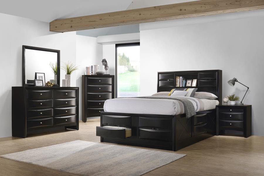Briana 5-piece Eastern King Bedroom Set Black — Bedroom Furniture