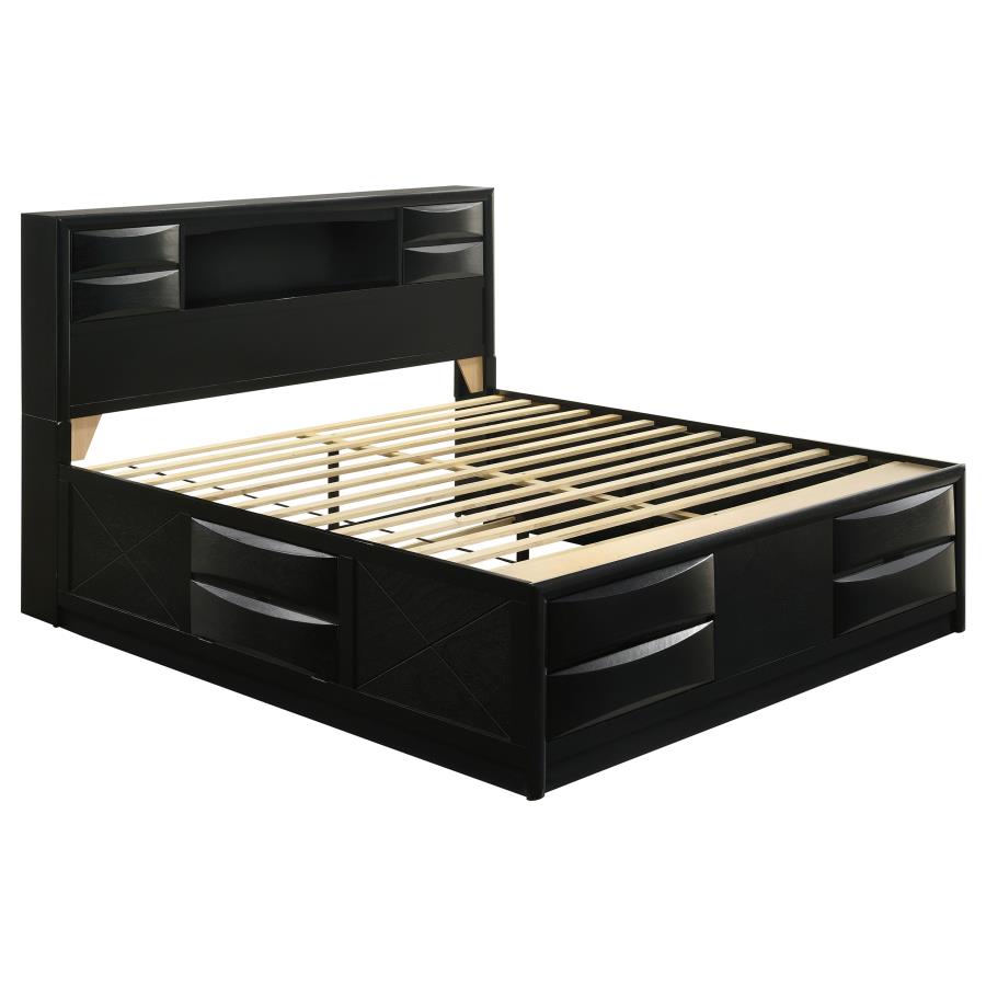 Briana 5-piece Eastern King Bedroom Set Black view 3