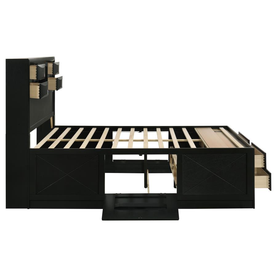 Briana 5-piece Eastern King Bedroom Set Black view 5