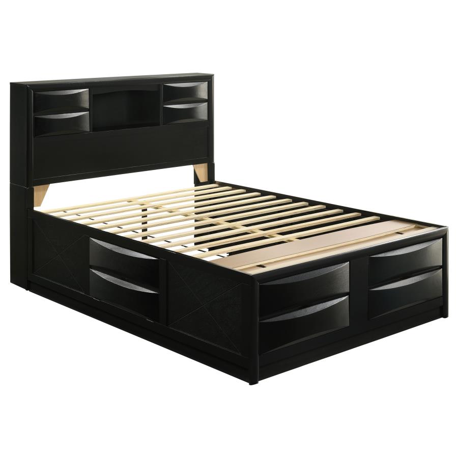 Briana 5-piece Queen Bedroom Set Black view 3