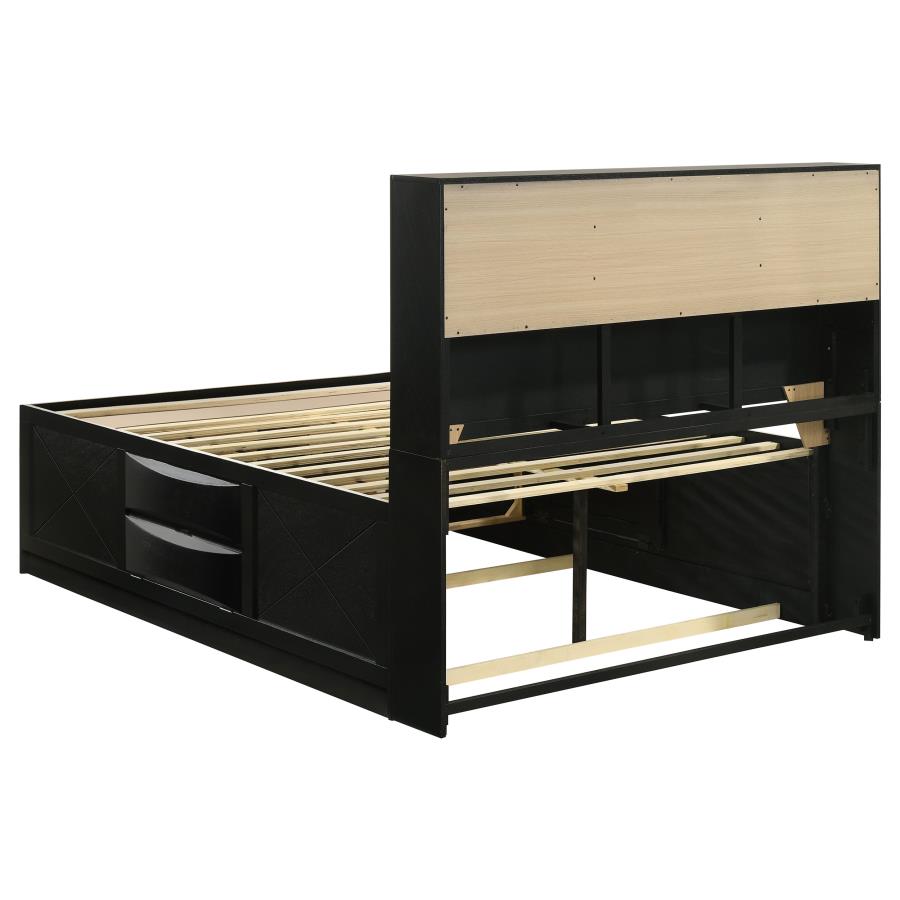 Briana 5-piece Queen Bedroom Set Black view 4