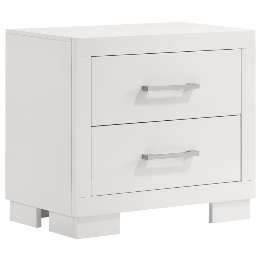 Jessica 5-piece Queen LED Bedroom Set Snow White view 5