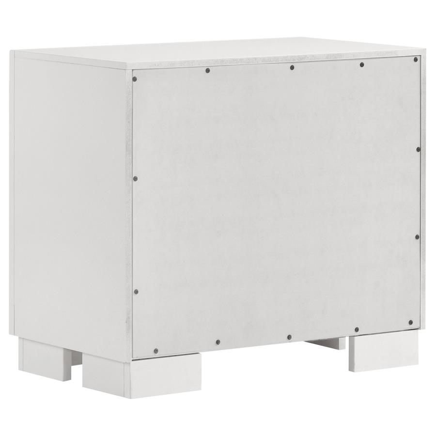 Jessica 5-piece Queen LED Bedroom Set Snow White view 6