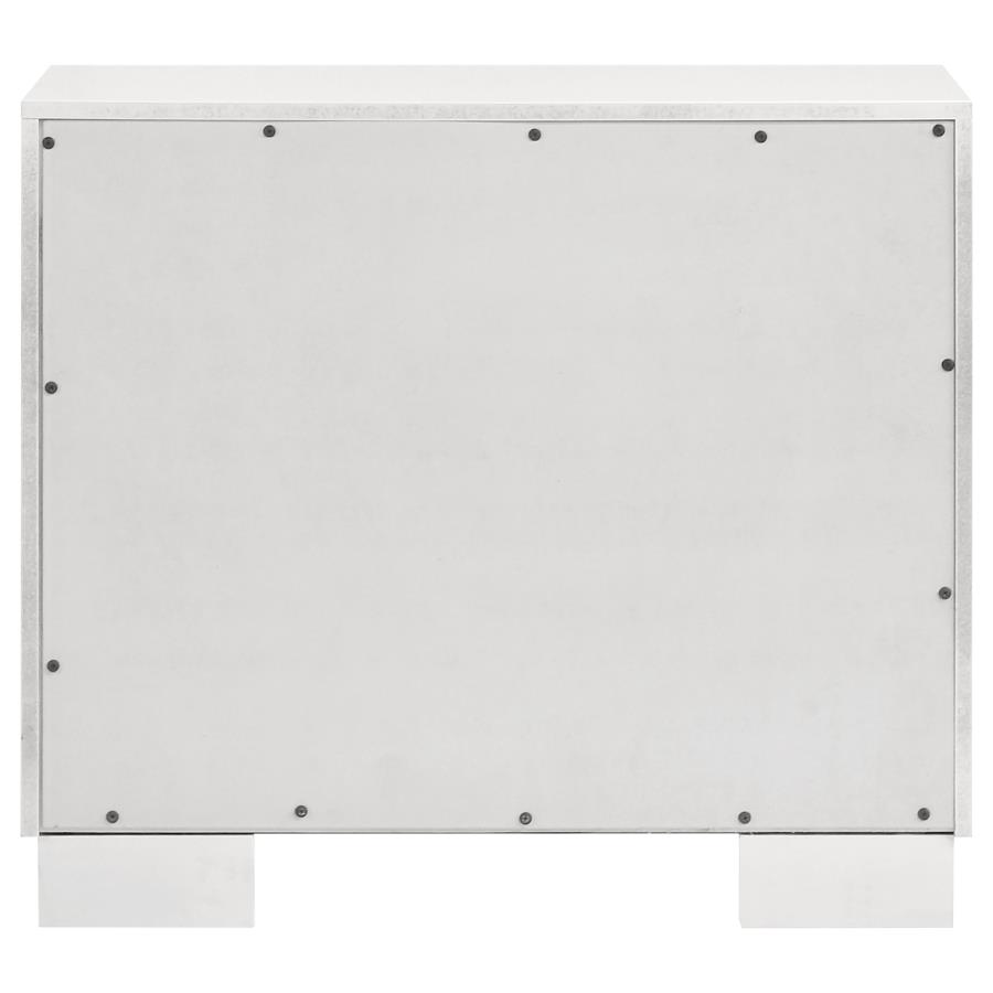 Jessica 2-drawer Nightstand Snow White view 7