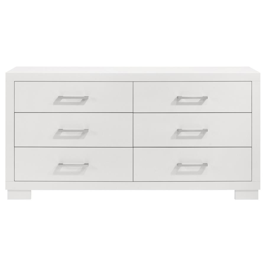 Jessica 6-drawer Dresser Snow White view 3