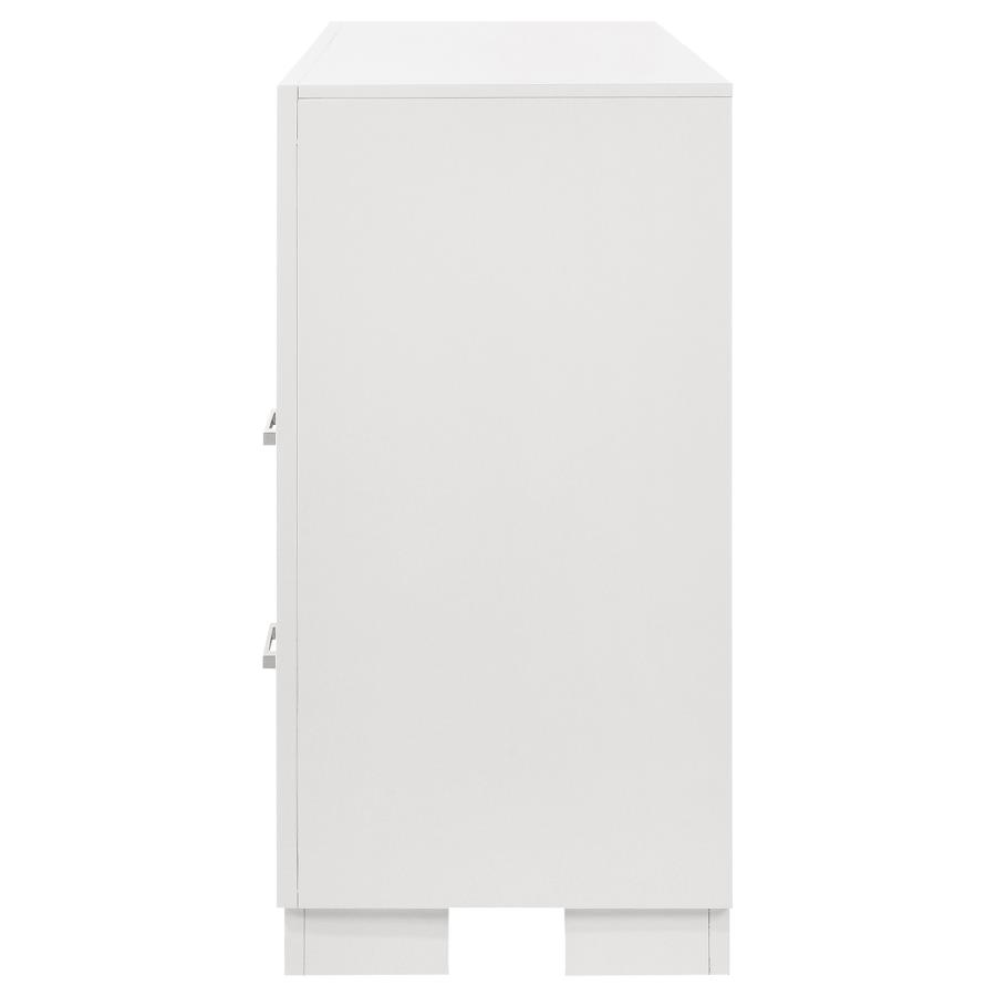 Jessica 6-drawer Dresser Snow White view 5