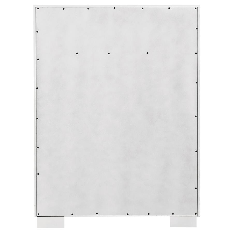 Jessica 5-drawer Bedroom Chest Snow White view 7