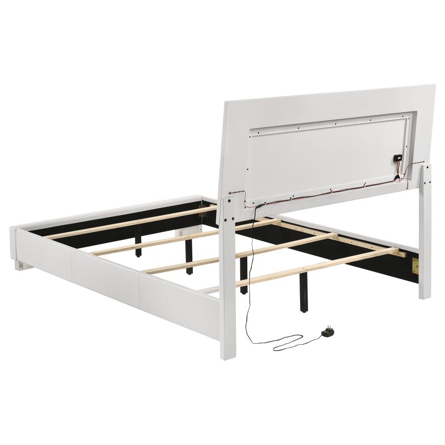 Felicity 4-piece Twin Bedroom Set White High Gloss view 4