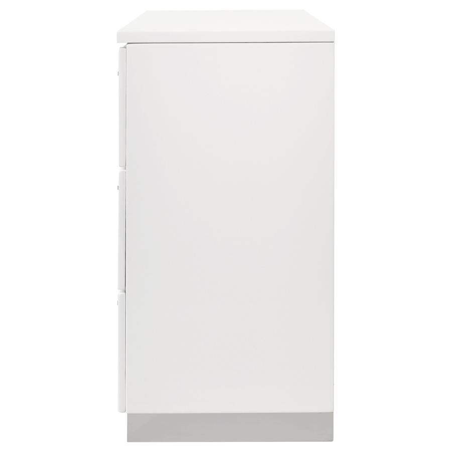 Felicity 6-drawer Dresser White High Gloss view 5