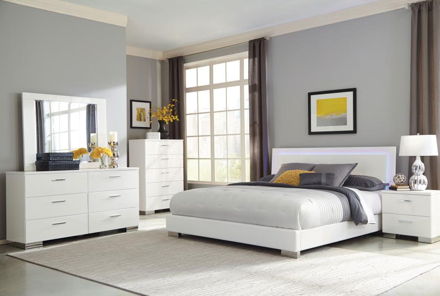 Felicity Dresser Mirror White High Gloss view 6
