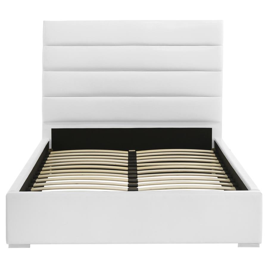 Felicity 53-inch Upholstered Full Platform Bed White view 4