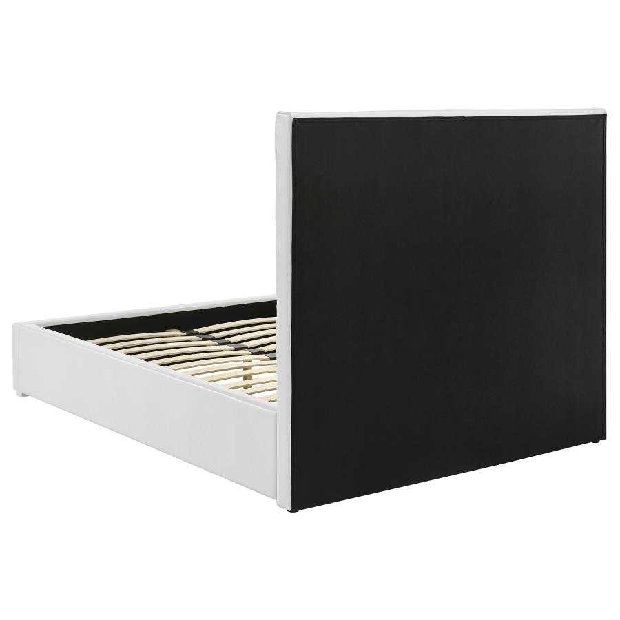 Felicity 53-inch Upholstered Full Platform Bed White view 5