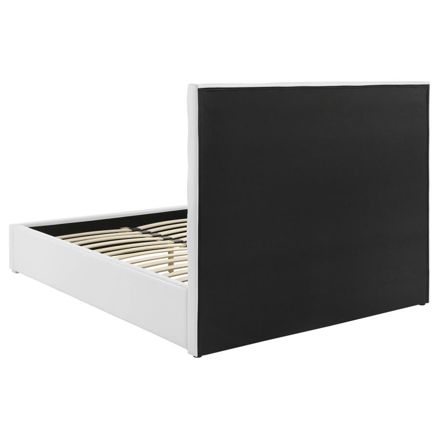 Felicity 53-inch Upholstered Eastern King Platform Bed White view 5