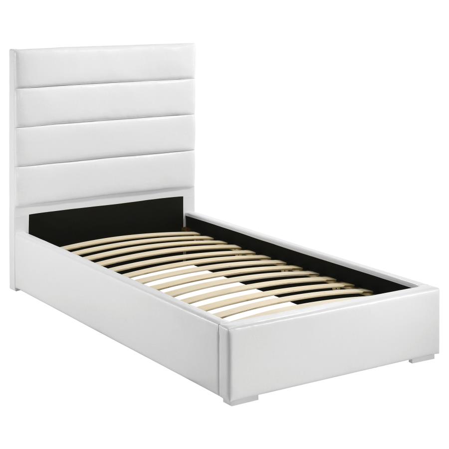Felicity 5-piece Twin Bedroom Set White High Gloss view 3