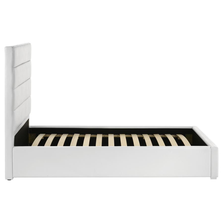 Felicity 53-inch Upholstered Twin Platform Bed White view 6
