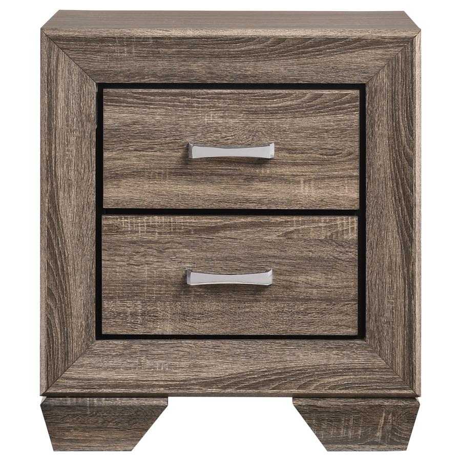 Kauffman 4-piece Queen Bedroom Set Washed Taupe view 5