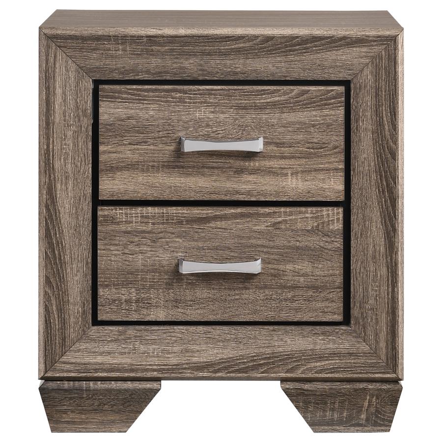 Kauffman 5-piece Queen Bedroom Set Washed Taupe view 5