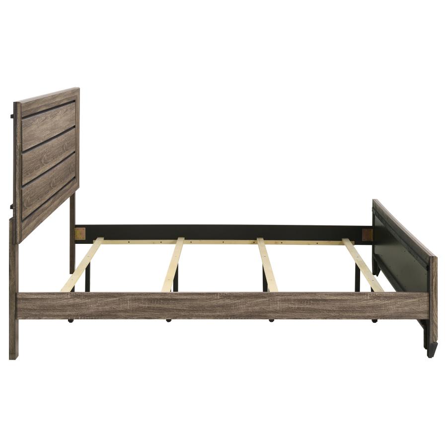 Kauffman Wood Eastern King Panel Bed Washed Taupe view 6