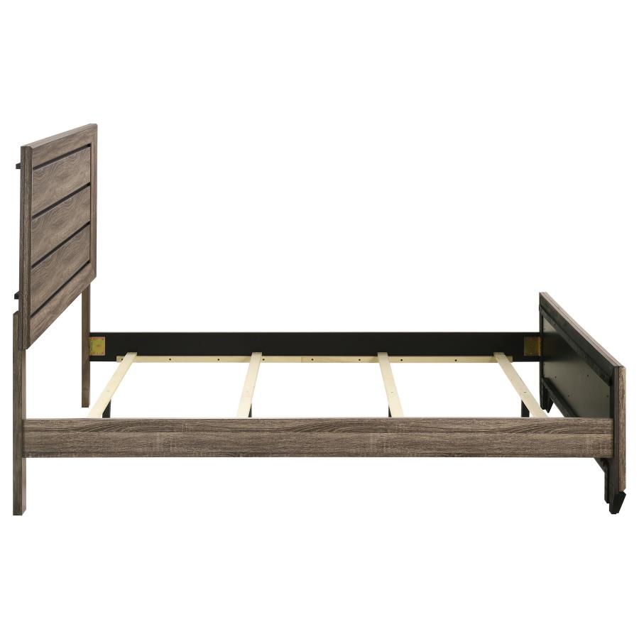Kauffman Wood Queen Panel Bed Washed Taupe view 6
