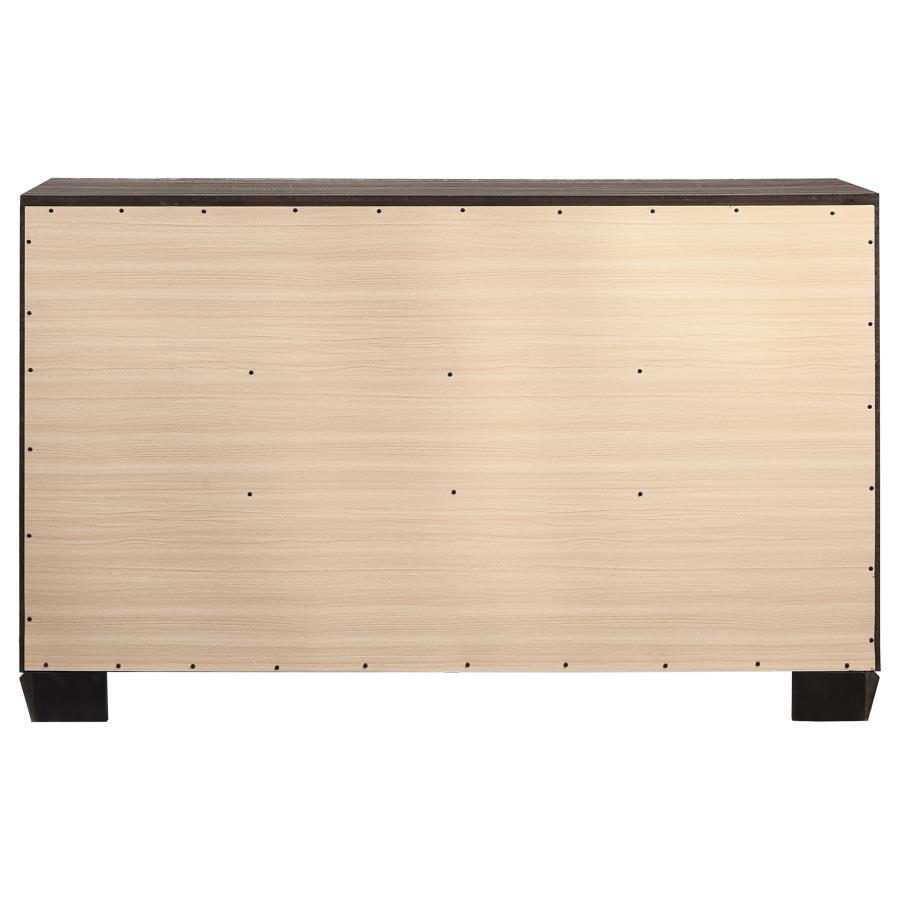 Kauffman 6-drawer Dresser Washed Taupe view 7