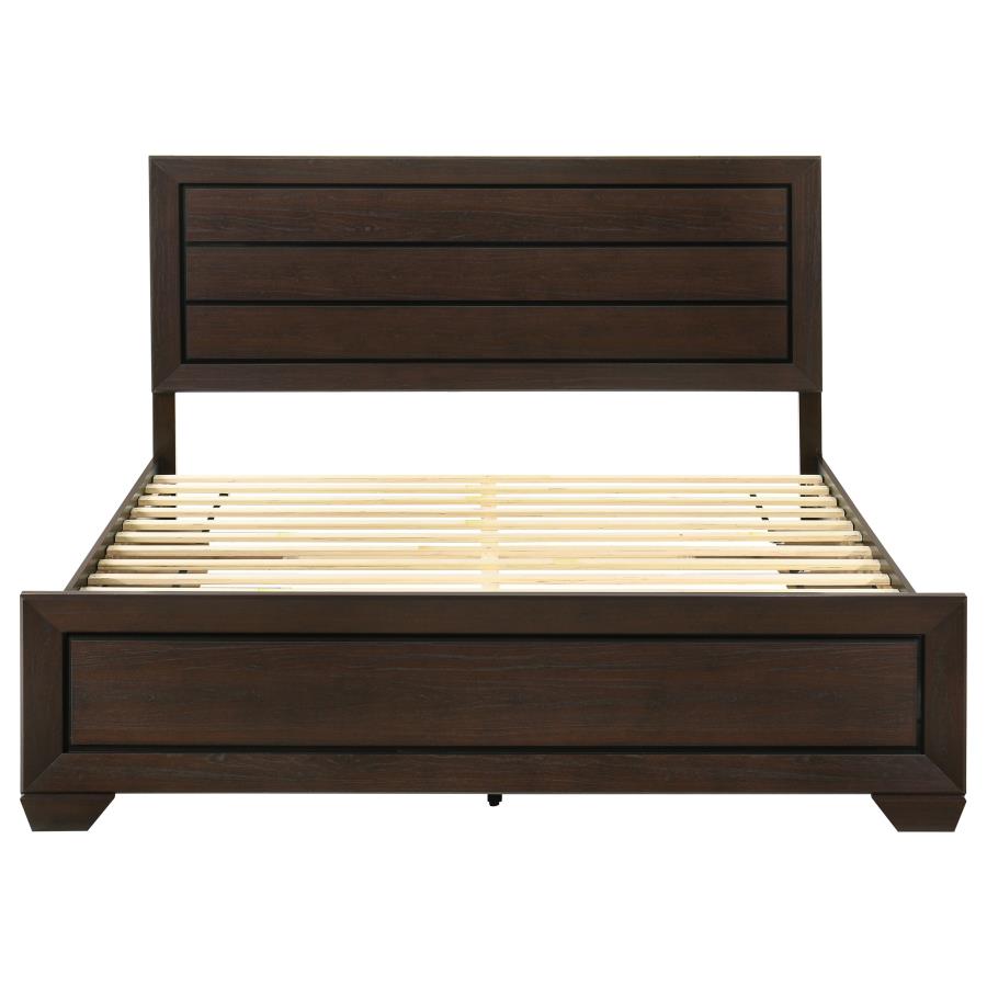 Kauffman Wood Eastern King Storage Panel Bed Dark Cocoa view 7