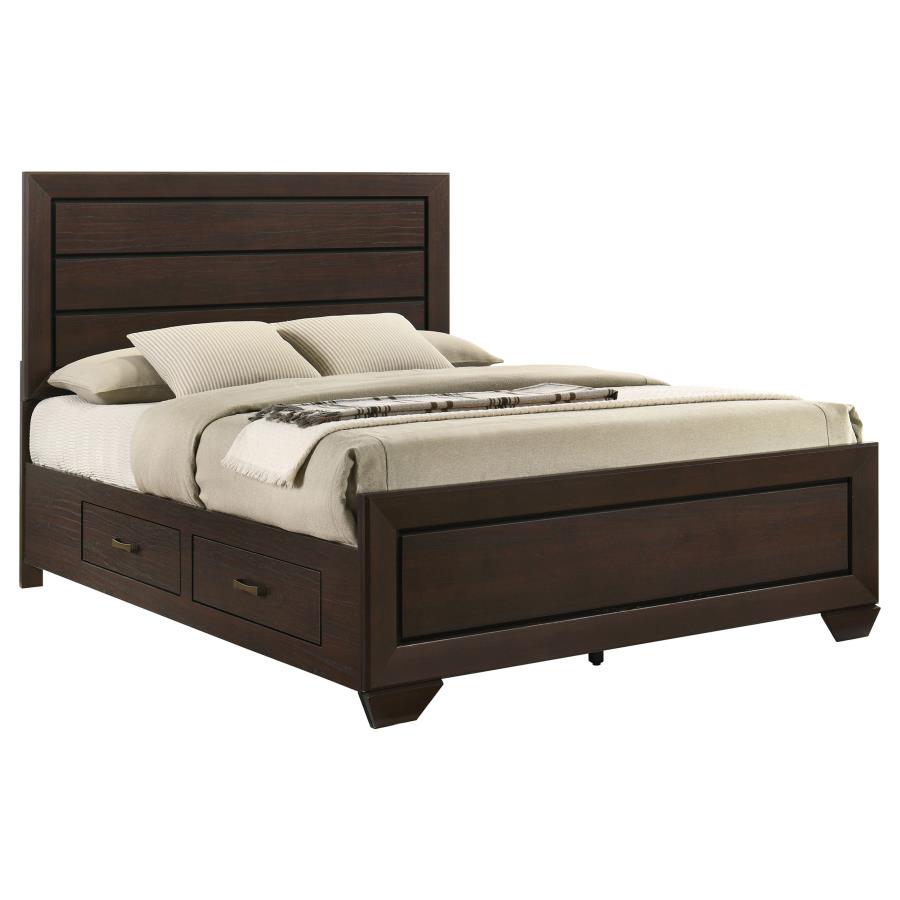 Kauffman Wood Queen Storage Panel Bed Dark Cocoa view 5
