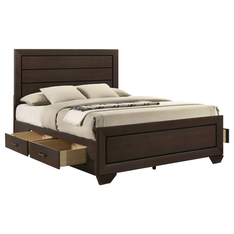 Kauffman Wood Queen Storage Panel Bed Dark Cocoa view 6
