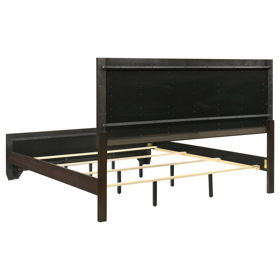 Kauffman 4-piece Eastern King Bedroom Set Dark Cocoa view 4