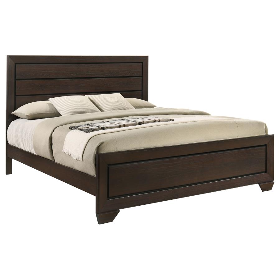 Kauffman Wood Eastern King Panel Bed Dark Cocoa view 3
