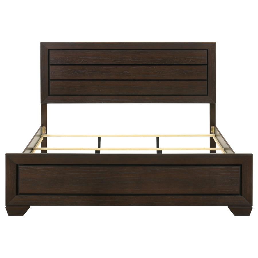 Kauffman Wood Eastern King Panel Bed Dark Cocoa view 4