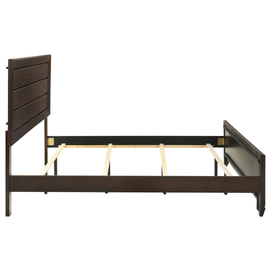 Kauffman Wood Eastern King Panel Bed Dark Cocoa view 6