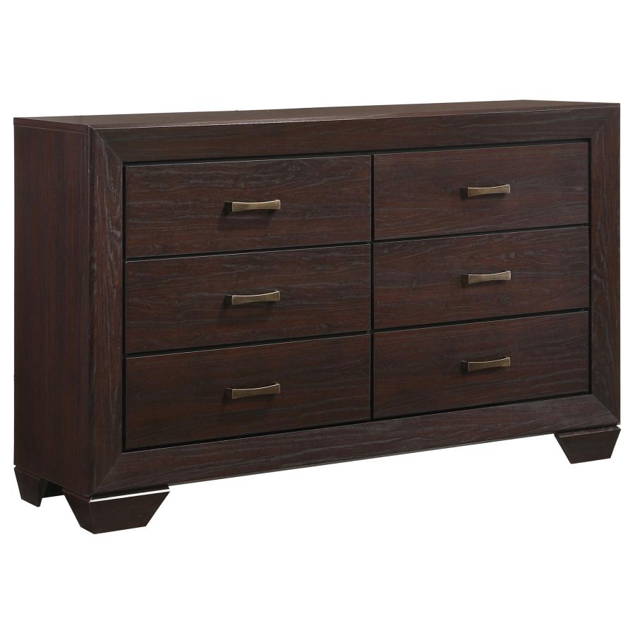 Kauffman 5-piece Queen Bedroom Set Dark Cocoa view 7