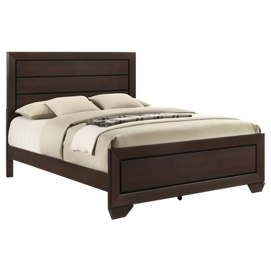 Kauffman Wood Queen Panel Bed Dark Cocoa view 3