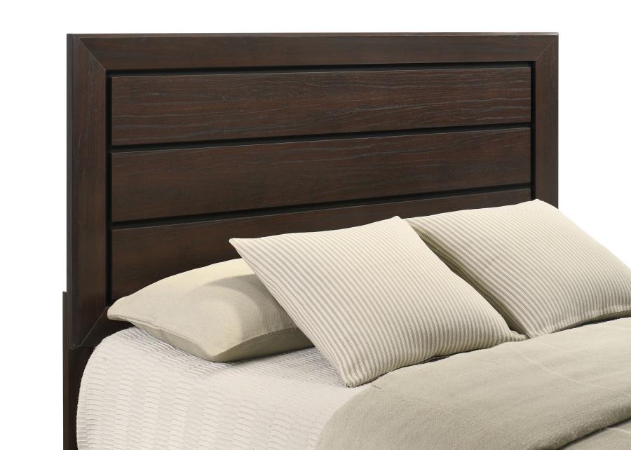 Kauffman Wood Queen Panel Bed Dark Cocoa view 5