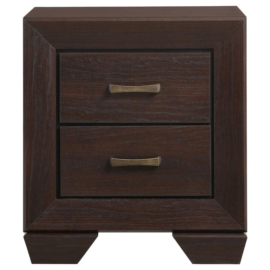 Kauffman 2-drawer Nightstand Dark Cocoa view 3