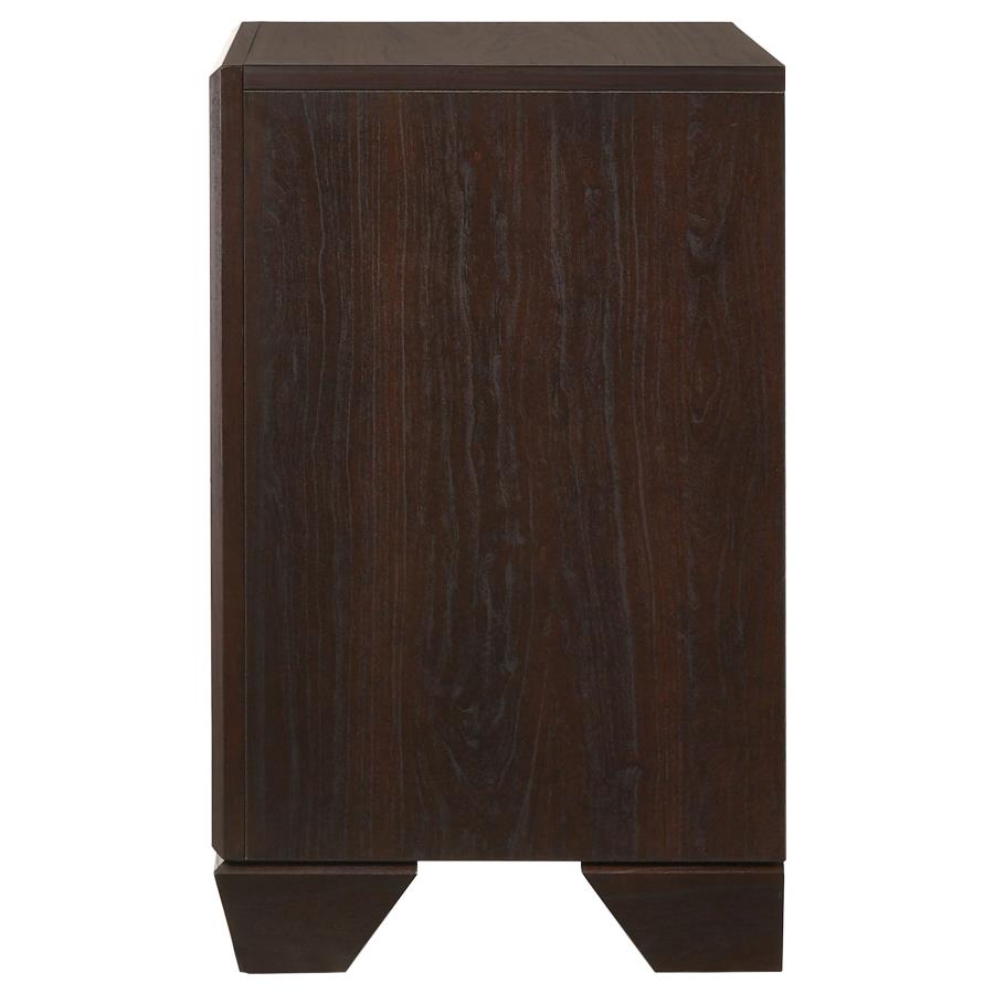 Kauffman 2-drawer Nightstand Dark Cocoa view 5